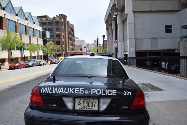 Milwaukee Police Department squad car. Photo by Gretchen Brown/WPR.