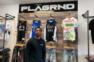 Synika Kirk opened PLAGRND in December, after he realized Green Bay didn't have many clothing stores for men. He's gotten a positive response from the community, he said. The store carries brands that are popular with young shoppers like Cookies and Supreme. Photo by Megan Hart/WPR.