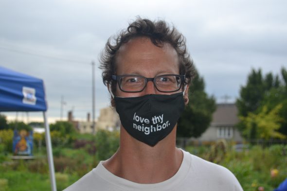 Progressive evangelical writer and activist Shane Claiborne. Photo by Erik Gunn/Wisconsin Examiner.