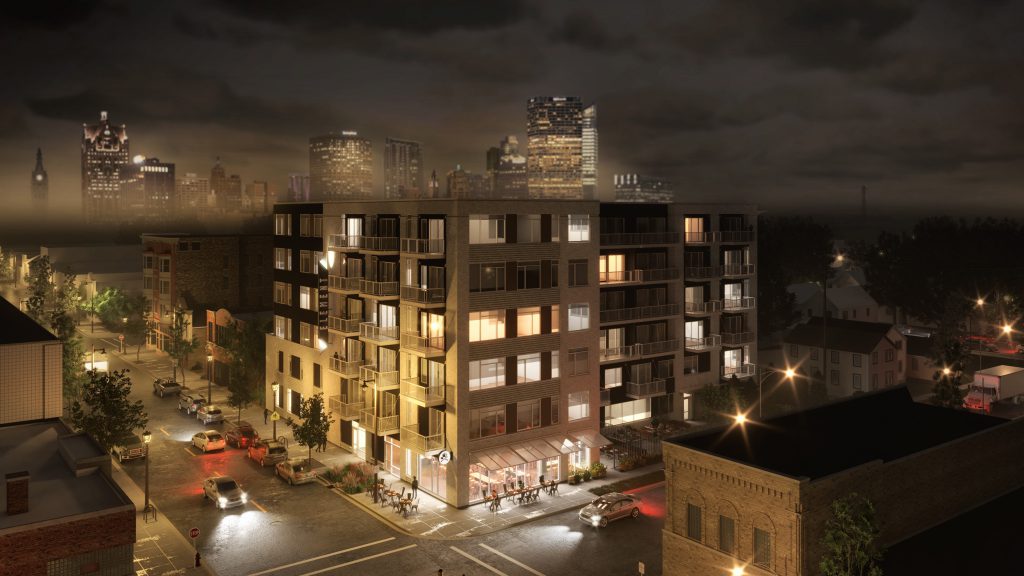 Element, proposed for 934 S. 5th St. Rendering by Korb + Associates Architects.