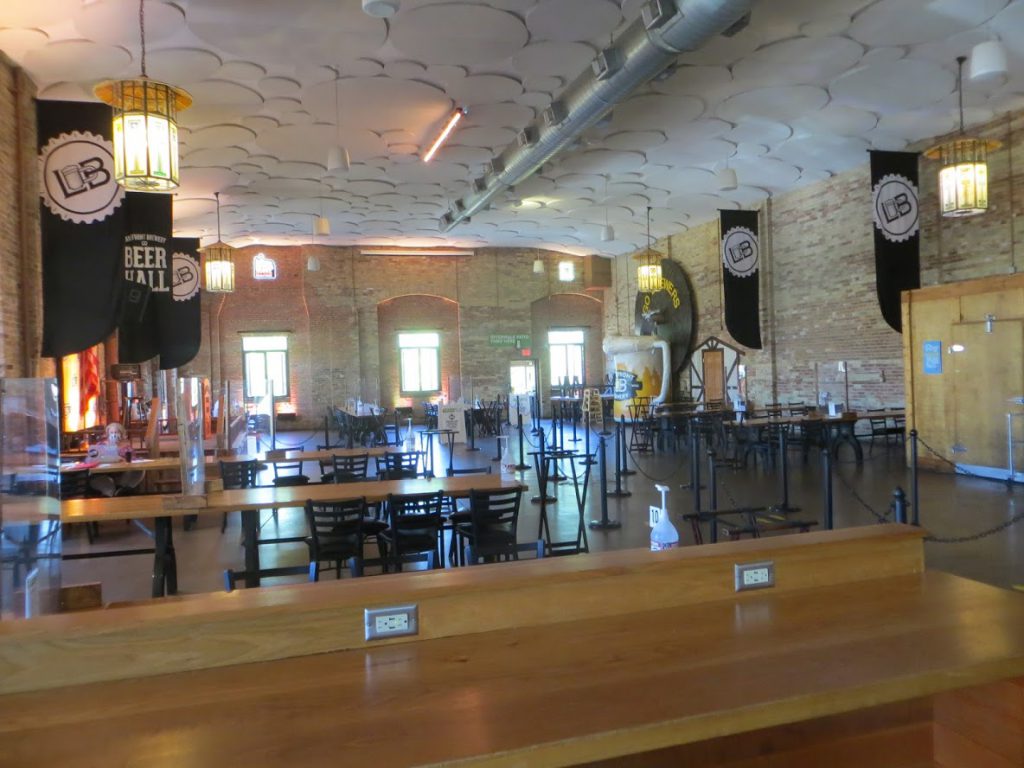 A nearly deserted Lakefront Brewery. Photo by Michael Horne.