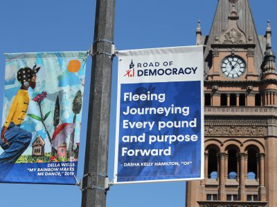 DNC-Timed Art Installation Covers Downtown