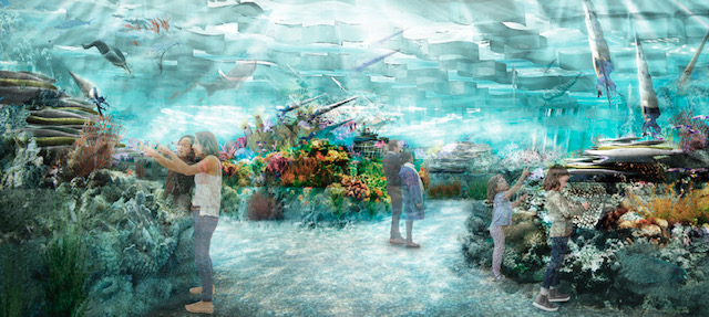 Milwaukee Public Museum Reef Rendering. Rendering Luci Creative