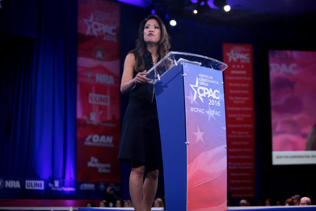 Michelle Malkin speaking at the 2016 Conservative Political Action Conference. File photo by Gage Skidmore from Peoria, AZ, United States of America / CC BY-SA (https://creativecommons.org/licenses/by-sa/2.0)