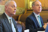 Rep. Joe Sanfelippo with Assembly Speaker Robin Vos. Photo by Isiah Holmes/Wisconsin Examiner.