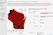 Wisconsin COVID-19 activity level report. Image from the Department of Health Services website.