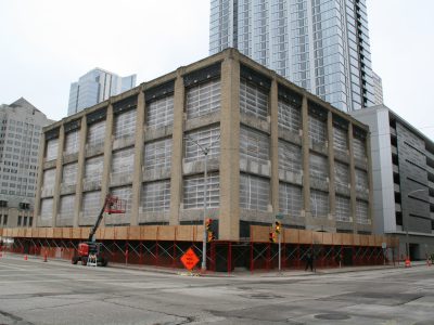 Friday Photos: Downtown Building Stripped To Its Core