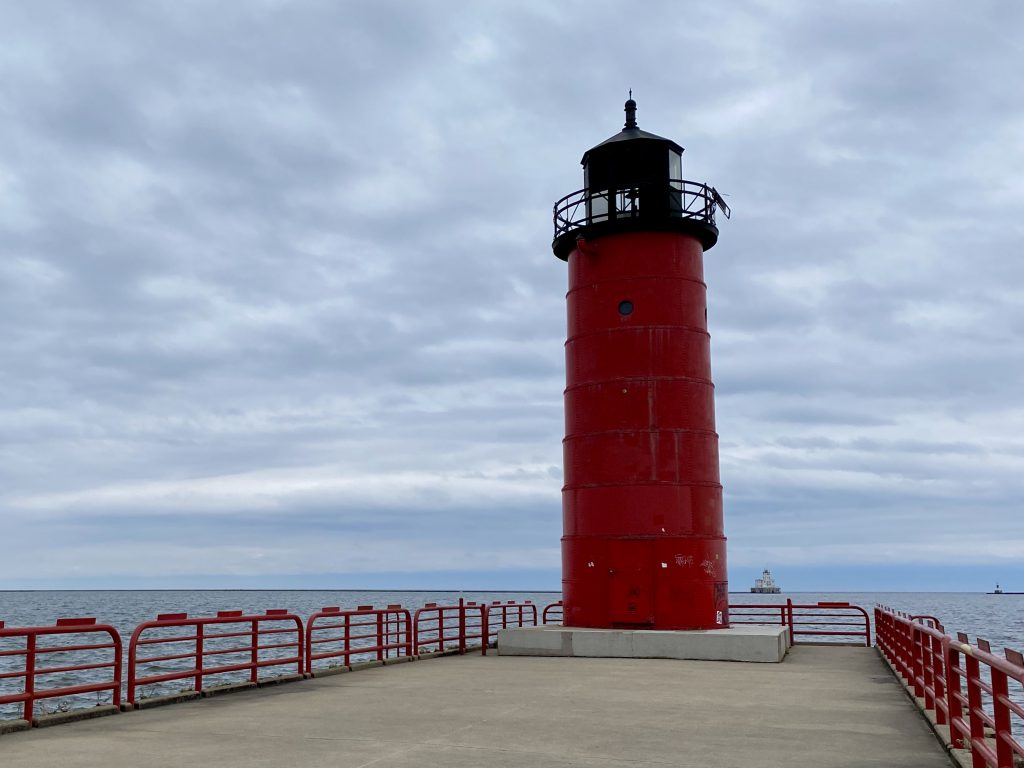 Start your walk at the lighthouse. Photo by Cari Taylor-Carlson.