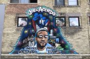 A mural honoring Joel Acevedo on W. Greenfield Ave. Photo by Jeramey Jannene.