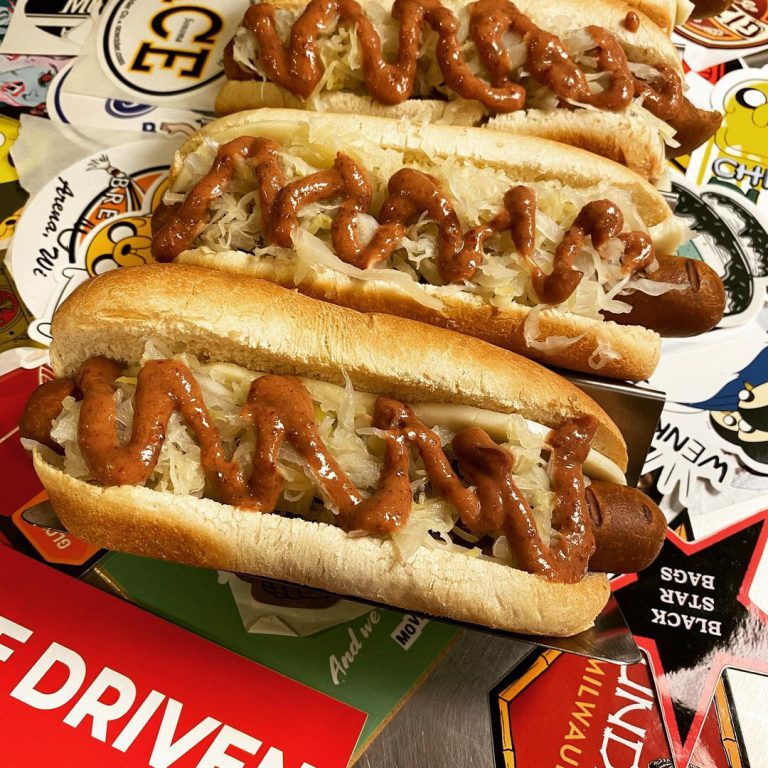 The Rhinelander dog. Photo from Riley's Good Dogs Instagram.