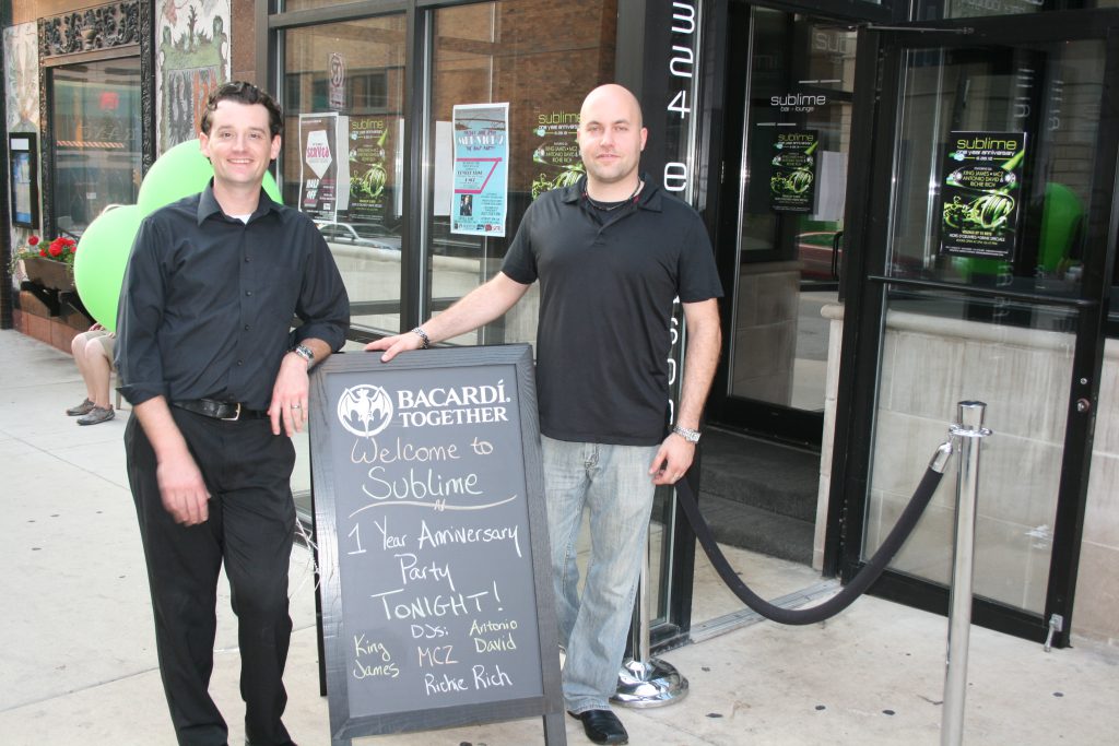 Kieran Rowe and Joel Harris, owners of Sublime Bar & Lounge. Photo taken June 28th, 2012 by Dave Reid.