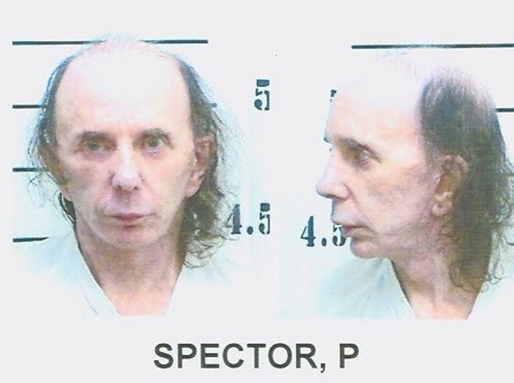 Phil Spector. Photo from the California Department of Corrections and Rehabilitation.