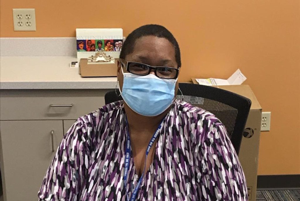 Arna Beckley, clerk at the Access Clinic South. Photo courtesy of the Milwaukee County Behavioral Health Division.