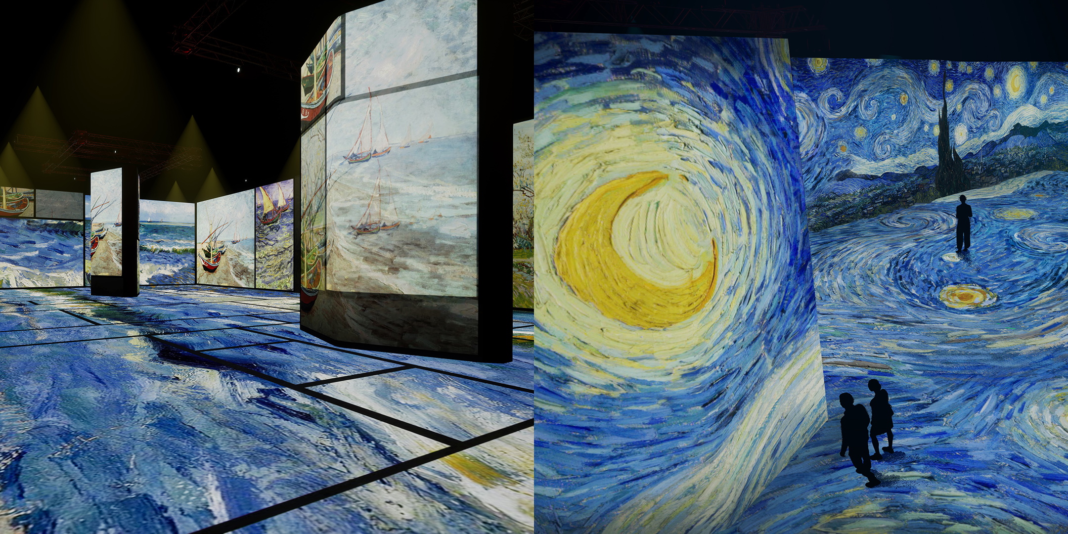 Van Gogh renderings. Images courtesy Beyond Van Gogh: An Immersive Experience.