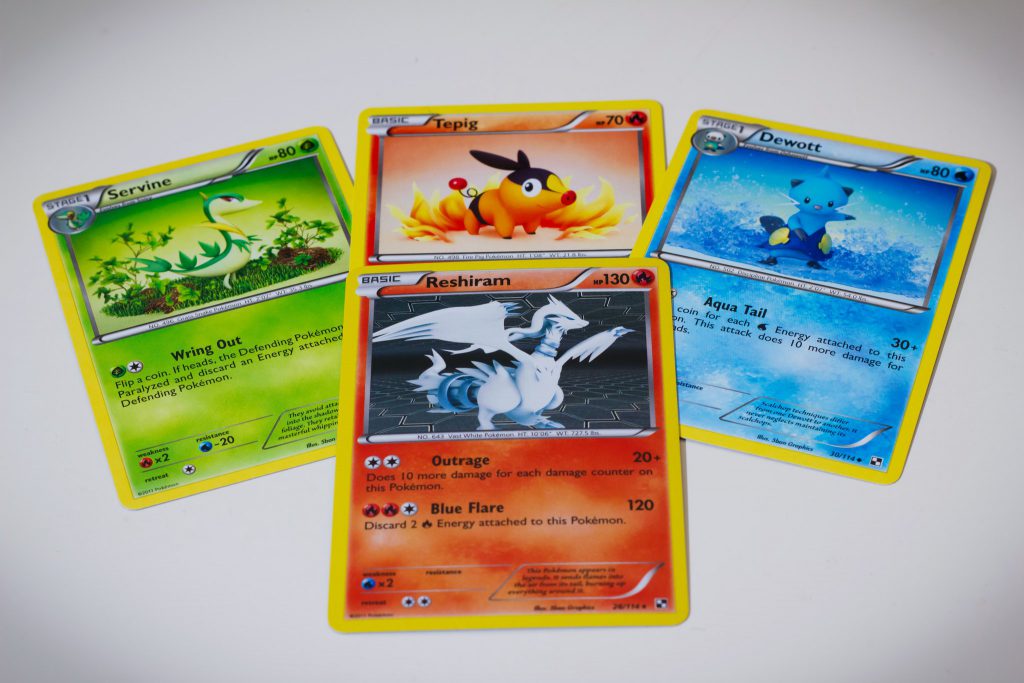 Pokemon cards. Photo by flickr user Daniel Lee. (CC BY-ND 2.0) https://www.flickr.com/photos/dlee13/ https://creativecommons.org/licenses/by-nd/2.0/