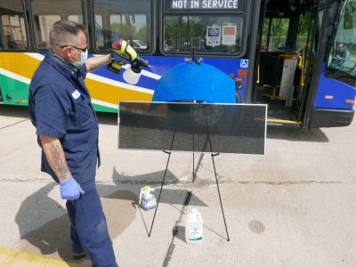 Transportation: MCTS Coats Air Filters With COVID-19 Fighting Spray