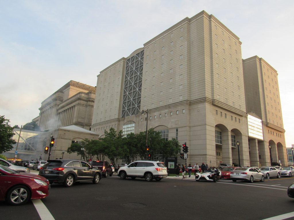 The Milwaukee County Justice Facility and jail, under occupation by protesters and residents during the summer of 2020. Photo by Isiah Holmes/Wisconsin Examiner.