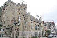 Pabst's Milwaukee pilot brewery in the First German Methodist Church in 2017. Photo by Jeramey Jannene.