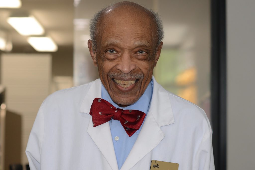 During his time on Burleigh Street, Dr. Carter has seen many children grow up and become adults. And they continue to stop in and visit. Some have even become pharmacists because of his influence. File photo by Sue Vliet/NNS.
