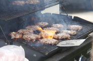 Grilling hamburgers. Photo by Jerry Stratton / http://hoboes.com/Mimsy (CC BY-SA 4.0) https://creativecommons.org/licenses/by-sa/4.0/