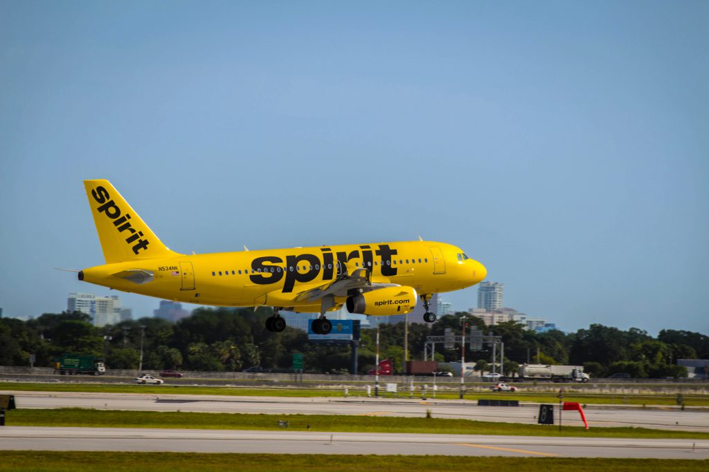 Spirit Airlines jet. Photo from Spirit Airlines.