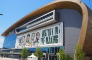 Fiserv Forum during the 2021 playoffs. Photo by Angeline Terry.