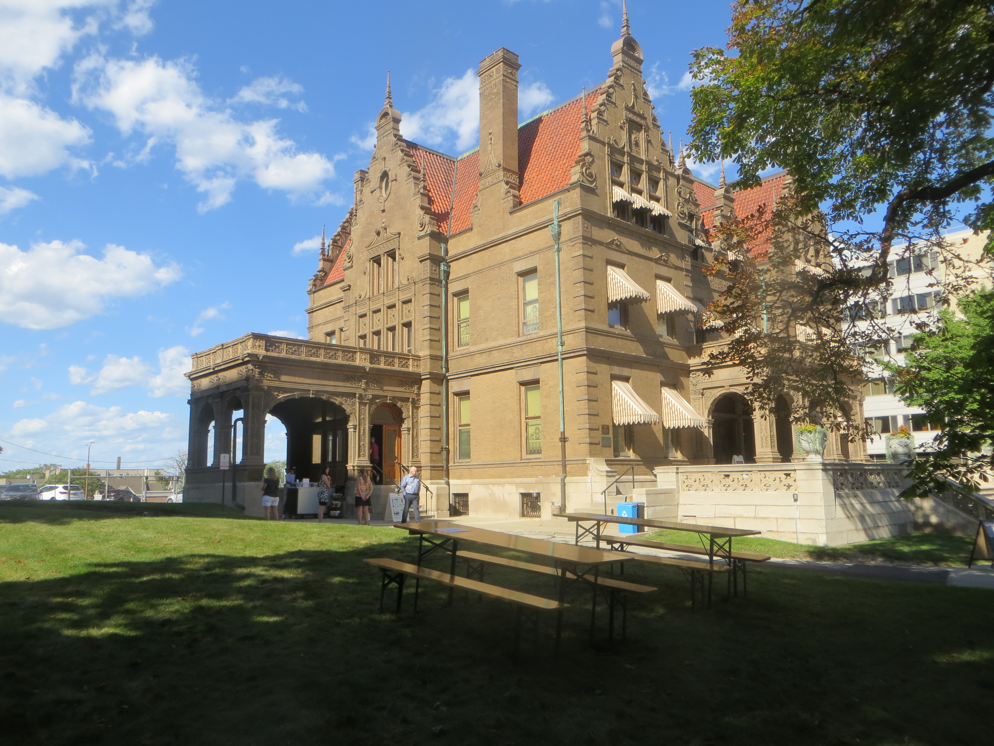 Pabst Mansion Beer Garden. Photo taken August 13, 2021 by Michael Horne.