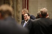 Sen. Andre Jacque, R- DePere, is seen at Gov. Tony Evers' first State of the State address in Madison, Wisc,, at the State Capitol building on Jan. 22, 2019. Coburn Dukehart/Wisconsin Watch