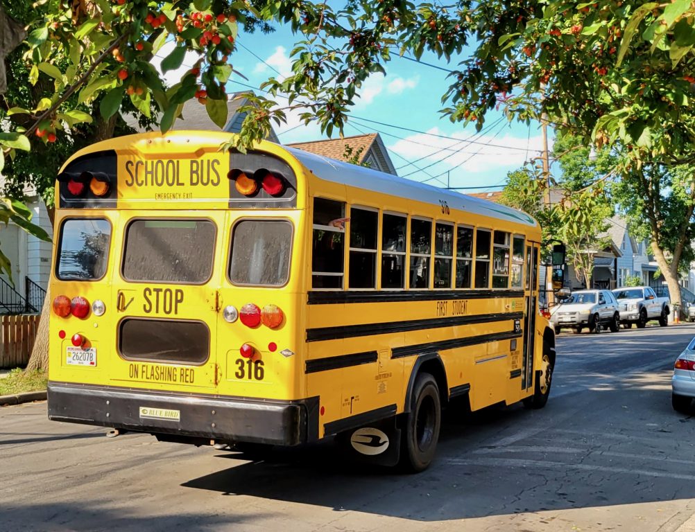 MPS spokesman Earl Arms says the district is 30 buses short of the nearly 700 needed to transport students. Photo by Edgar Mendez/NNS.