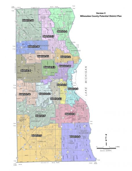 Proposed new district map.
