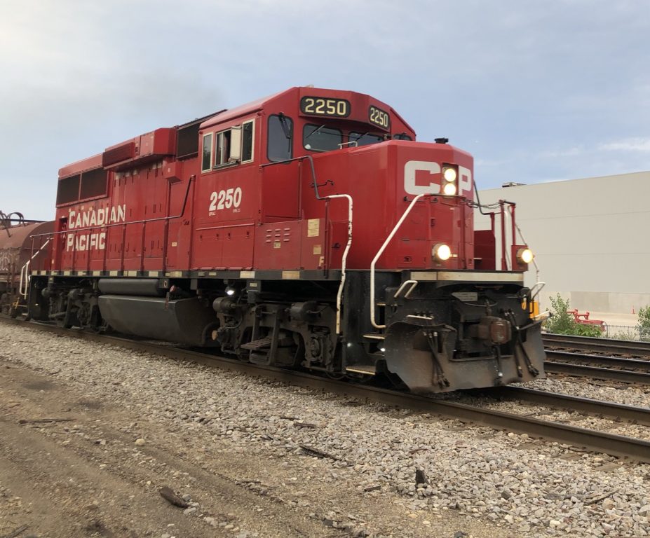 A Canadian Pacific locomotive in Milwaukee. Photo by Jeramey Jannene.