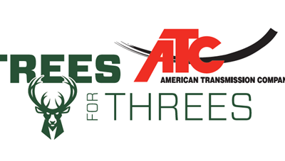 American Transmission Co. and Bucks Team Up to Donate 549 Trees Through Trees for Threes Program