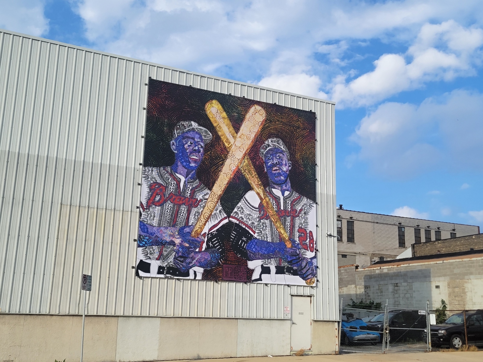 Near West Side Mural Honors Milwaukee Baseball Legends Hank and Tommie Aaron