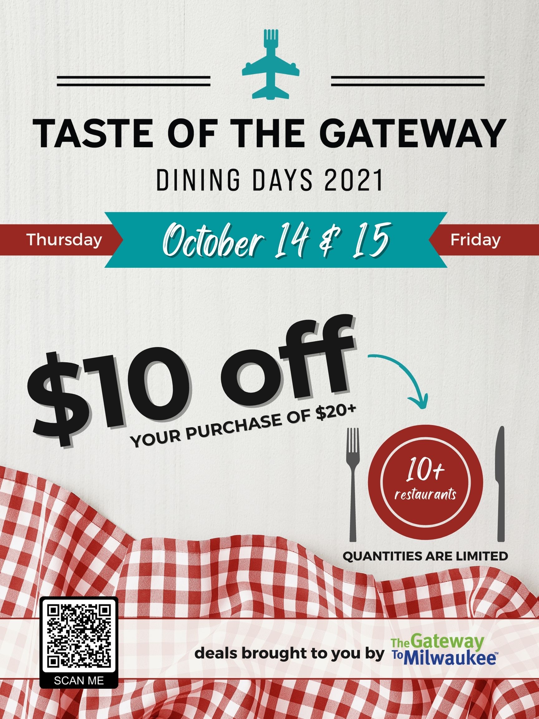 Taste of the Gateway – Dining Days:  Fantastic dining discounts available again this year.
