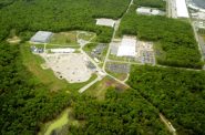 An aerial photo of Tyco's Fire Training Center in Marinette. Photo courtesy of Johnson Controls International