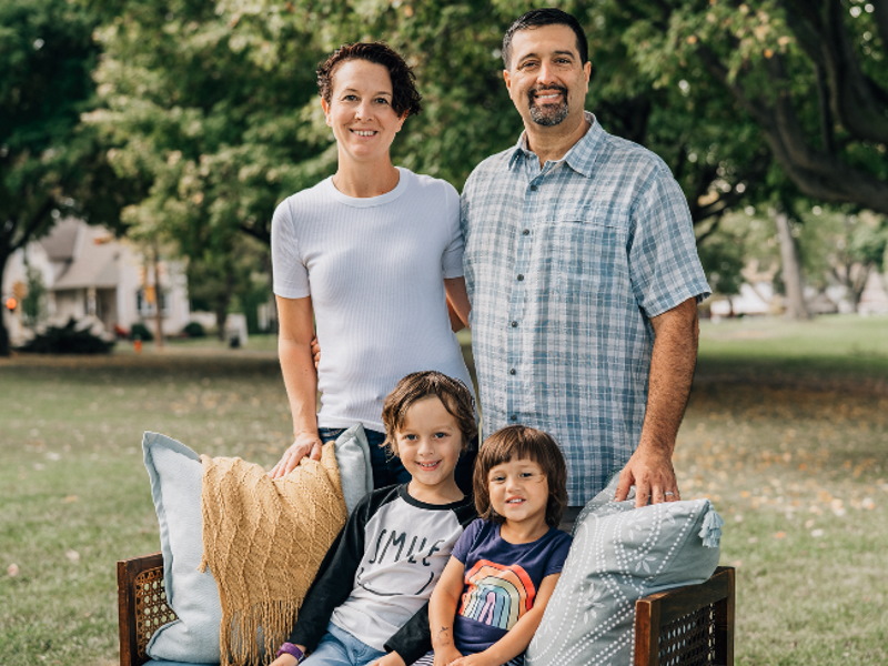 Alderwoman Marina Dimitrijevic, husband Eduardo Jaime and family. Image from the candidate.