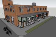 Renovated cafe space at 220 E. Pittsburgh Ave. Rendering by TKWA.
