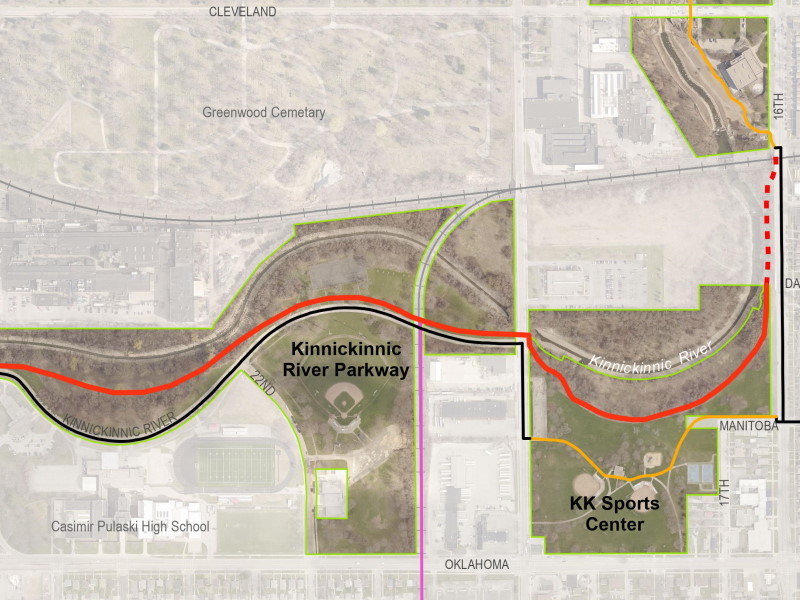 Proposed KK Bike trail extension.