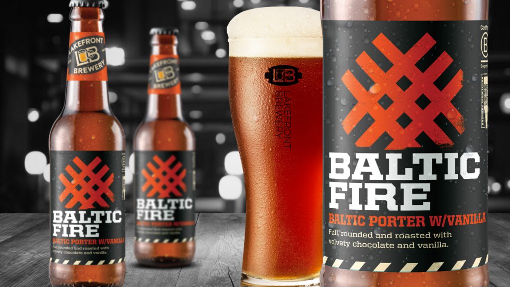 “Baltic Fire” Winter Seasonal Beer. Photo courtesy of Lakefront Brewery.