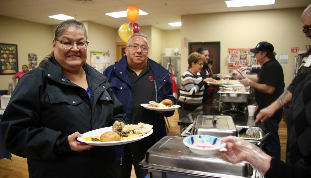 Though some in-person Thanksgiving feasts have returned this year, the Gerald L. Ignace Indian Health Center is hosting a drive-through community harvest festival this year. This picture is from 2019. Photo provided by Gerald L. Ignace Indian Health Center/NNS.
