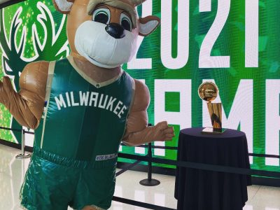Get Vaccinated, Get Your Photo With Championship Trophy
