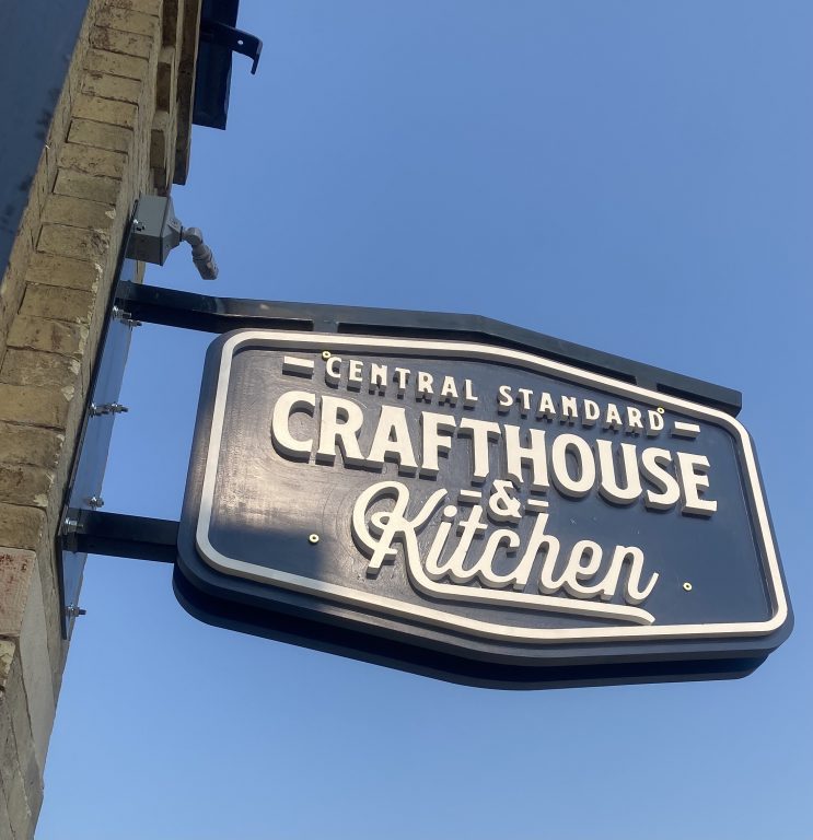 Central Standard Crafthouse & Kitchen sign. Photo courtesy of Central Standard.