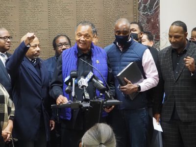 Jesse Jackson Blasts City’s “Taxing and Taking”