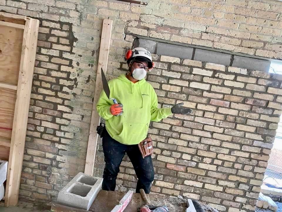 Tiffany Tillis was working as a server and bartender, but when the COVID-19 pandemic hit, she turned to WRTP BIG STEP. Now she’s a bricklayer apprentice. Photo provided Tiffany Tillis/NNS.