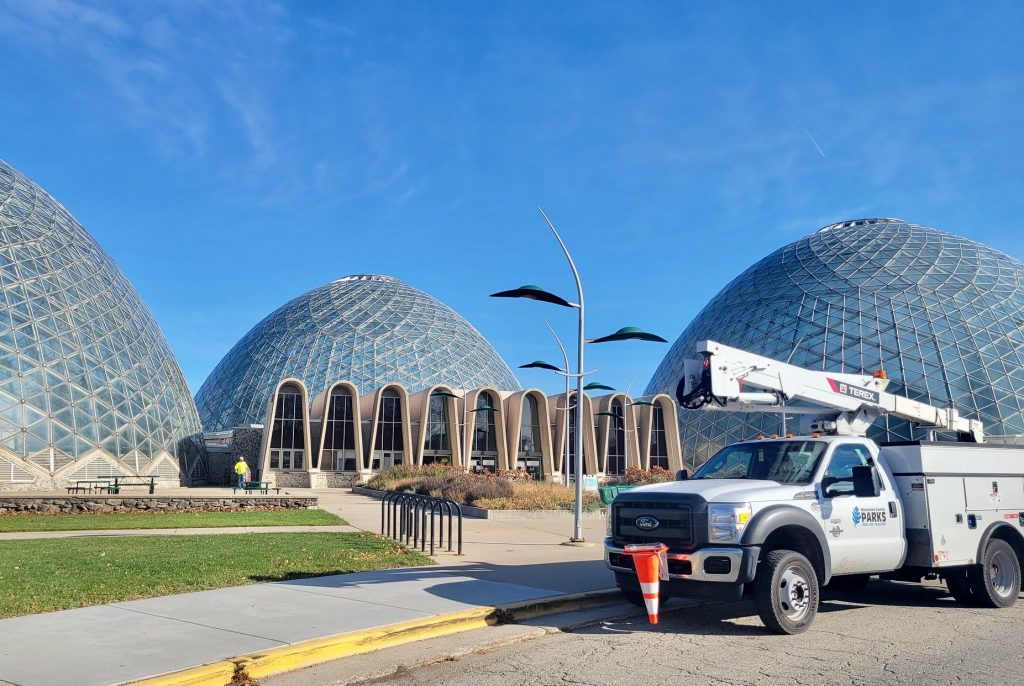 Plans to renovate the aging Mitchell Park Domes have been on hold since 2019. Photo by Edgar Mendez/NNS.