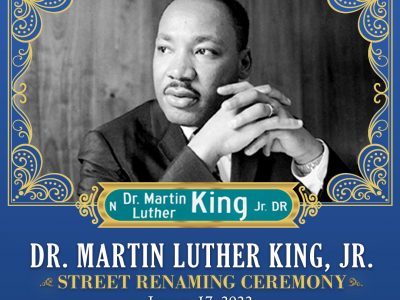 Dr. Martin Luther King, Jr. street renaming ceremony set for Monday, January 17