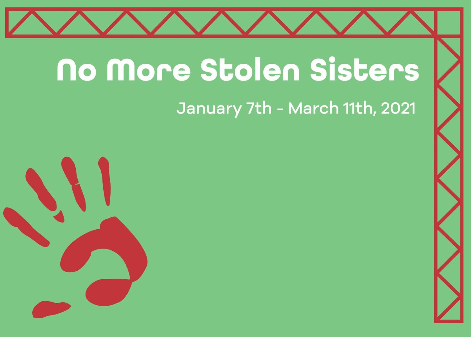 No More Stolen Sisters, January 7th – March 11, 2022 @ WPCA