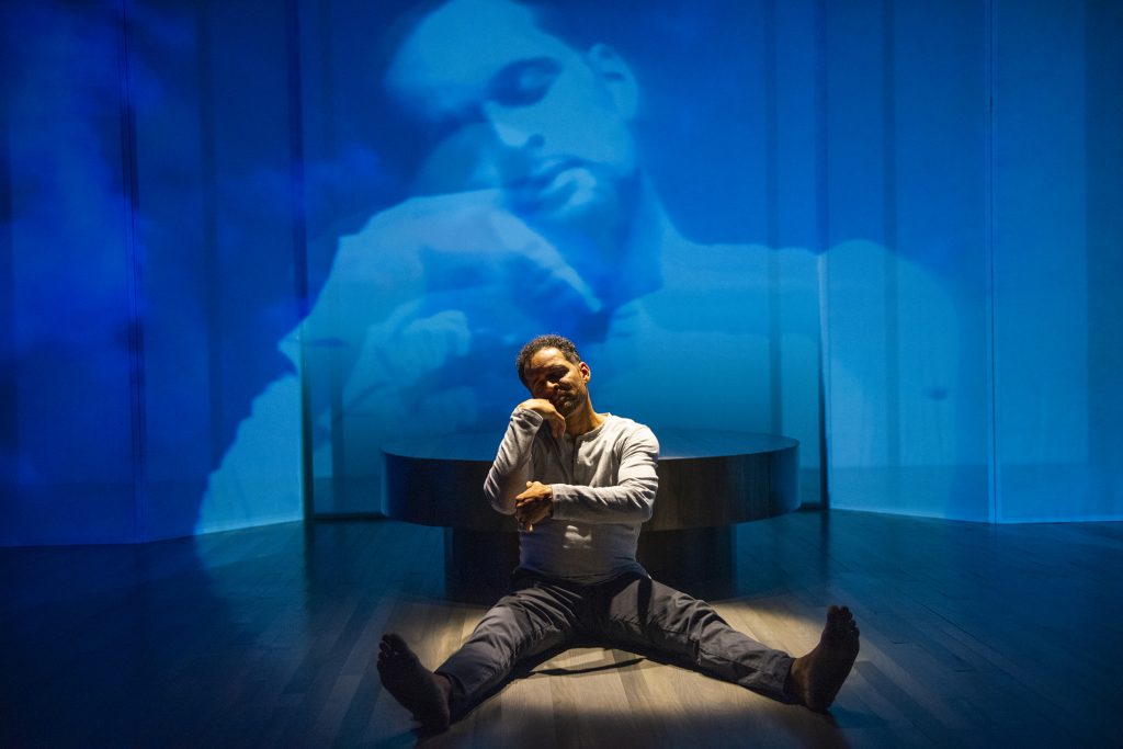 Milwaukee Repertory Theater presents Antonio’s Song/I Was Dreaming of a Son in the Stiemke Studio January 26 – March 6, 2022. Pictured: Antonio Edwards Suarez. Photo by Michael Brosilow.