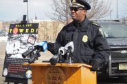 Police Chief Jeffrey Norman discusses the Traffic Safety Unit in a press conference. Photo by Jeramey Jannene.