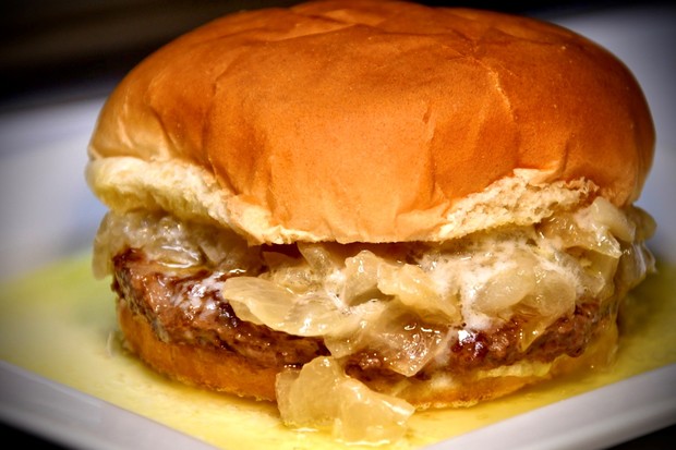 Solly's Grille butter burger. Photo courtesy of Glenn Fieber/WPR.